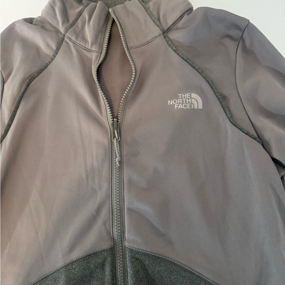 The North Face Light Gray Full-Zip Jacket
